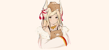 Cute, anime girl, Granblue Fantasy, Kubira, game HD wallpaper
