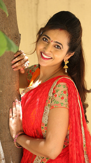 Lasya Manjunath, telugu actress, anchor HD phone wallpaper