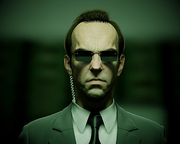 Agent Smith (The Matrix), Artistic portrayal, Neo's nemesis, Sinister expression HD wallpaper