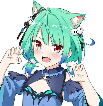 Neko Rushia, waifu, anime_, , uruha_rushia, vtuber, hololive HD phone wallpaper