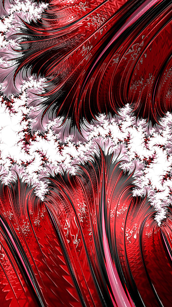 Trippy Psychedelic Fractal, red, Abstract, fractal HD phone wallpaper