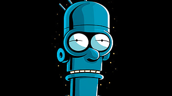 Blue Robot Cartoon, Bender (Futurama), TV Show, Futurama HD wallpaper