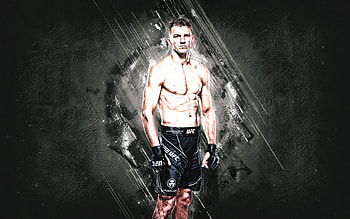 Dan Hooker, MMA, UFC, New Zealand Fighter, Ultimate Fighting Championship, white stone background, Daniel Preston Hooker HD wallpaper