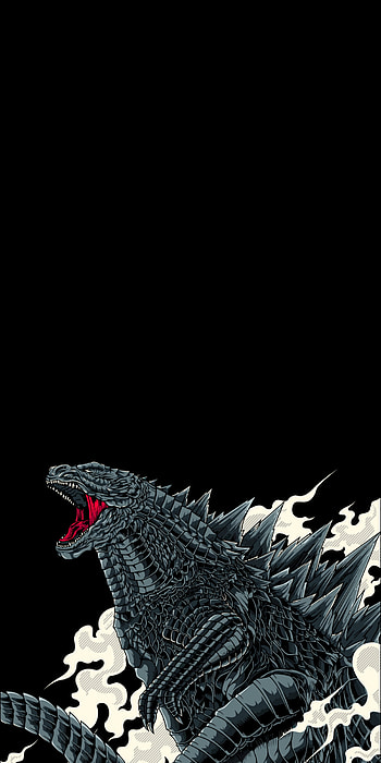 Godzilla, horse, art HD phone wallpaper