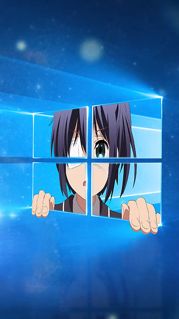 Windows 10 Rikka Chuunibyou, Windows, Anime HD phone wallpaper