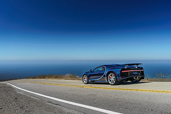 Bugatti, Cars, Road, Side View, Chiron HD wallpaper