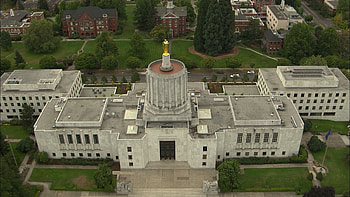 Aerial view, State Capitol Building, Art Deco style, America City, Travels HD wallpaper