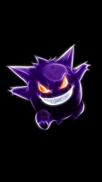Gengar background, Enigmatic presence, Ghost and Poison types, Pokmon franchise HD phone wallpaper