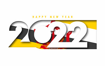 Happy New Year 2022 Brunei, white background, Brunei 2022, Brunei 2022 New Year, 2022 concepts, Brunei, Flag of Brunei HD wallpaper