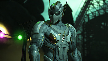 Flash's nemesis, Godspeed, Villainous speedster, Fiery lightning HD wallpaper