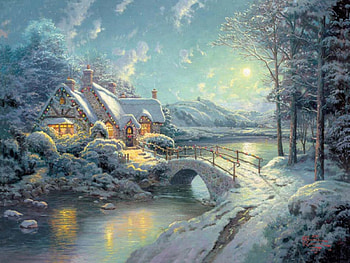 winterlight, winter, country, christmas, snow HD wallpaper