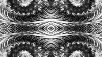 Trippy Psychedelic Fractal, trippy, psychedelic, aesthetic, white, black, Abstract, fractal, abstract black HD wallpaper