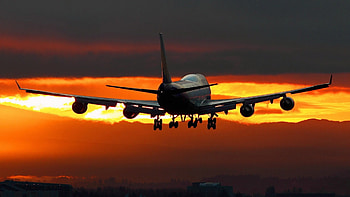Taking off at Dusk, other, people, aircraft, entertainment HD wallpaper