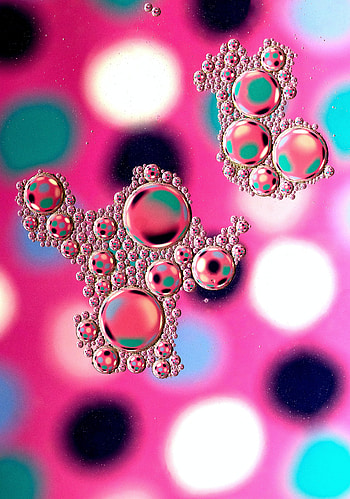 Abstract, Water, Bubbles, Multicolored, Motley, Blur, Smooth HD phone wallpaper