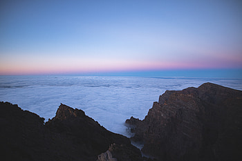 Sea Of Clouds Top View , sea-of-clouds, mountains, nature HD wallpaper