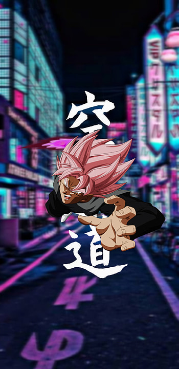Black Goku ssj Rose, super, tokyo, ball, magenta, pink, dragon HD phone wallpaper