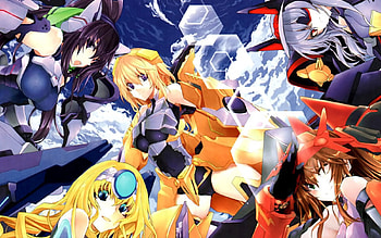 Infinite Stratos Girls, , Green Eyes, Violet Eyes, Braid, Black Hair, Eyepatch, Yellow Eye, Pigtail, Houki Shinonono, Blue Eyes, Ponytail, Brown Hair, Anime Girl, Curly Hair, Red Eye, Mecha, Huang Fanglin, Bicolored Eyes, Laura Bodewig, Anime, Charlotte Dunois, Cecilia Alcott, Infinite Stratos, Blonde Hair, Purple Eyes, Silver Hair, Long Hair HD wallpaper