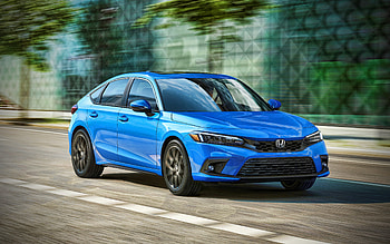 Honda Civic Hatchback Sport Touring, , highway, 2022 cars, R, blue Civic, 2022 Honda Civic Hatchback, Honda HD wallpaper