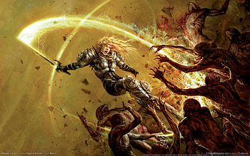 Battle Scene, fight, sword, battle HD wallpaper