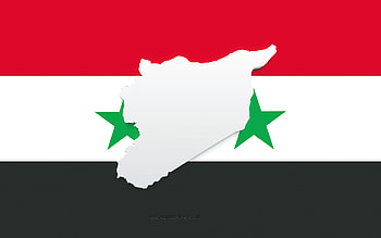 Syria map silhouette, Flag of Syria, silhouette on the flag, Syria, 3d Syria map silhouette, Syria flag, Syria 3d map HD wallpaper