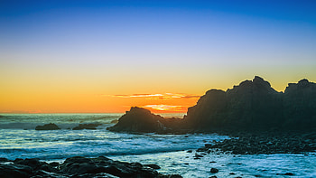 Sunsets At Cape Arago , sunset, ocean, nature HD wallpaper