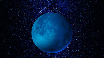 Blue Planet And Stars Digital Universe , digital-universe, planet, stars, artist, artwork, digital-art HD wallpaper