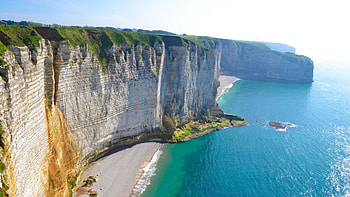 Cliffs of Dover, sea, graphy, beaches, beauty, English, aerial, limestone, nature, Canal, cliff, Dover, ocean HD wallpaper