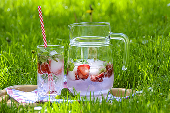 Food, Glass, Drink, Beverage, Decanter, Carafe, Strawberry Drink, Fruit Tea HD wallpaper