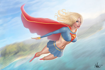 Supergirl Artwork, supergirl, superheroes, artwork, digital-art HD wallpaper