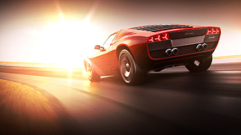 Red Lamborghini , lamborghini, cars, cgi, artist, artwork, digital-art HD wallpaper