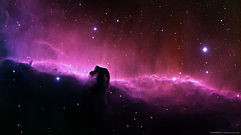 Purple Space Landscape HD wallpaper