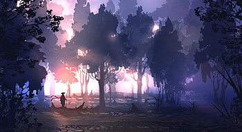 Remembering Digital Art Landscape , digital-art, landscape, artist, artwork, deviantart HD wallpaper