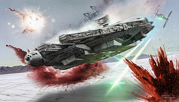 Star Wars The Last Jedi Millennium Falcon, star-wars-the-last-jedi, 2017-movies, movies, star-wars HD wallpaper