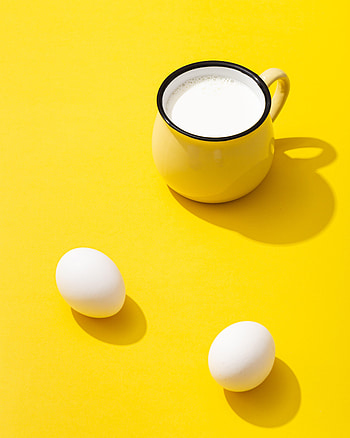 Food, Eggs, Cup, Milk HD phone wallpaper