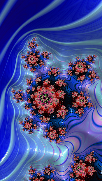Fractal Art Trippy Psychedelic Background for Smart, trippy, colorful, colors, psychedelic, blue, Abstract, fractal, abstract blue HD phone wallpaper