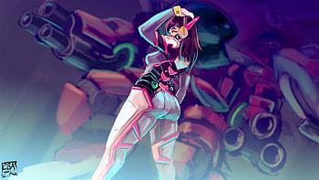 DVA Overwatch Game, overwatch, games, xbox-games, ps-games, pc-games, deviantart HD wallpaper