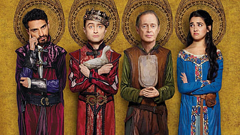 Steve Buscemi movies, Miracle Workers series, Daniel Radcliffe collaboration, Hilarious storytelling HD wallpaper