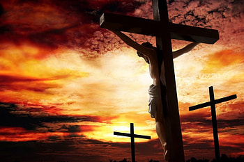 Crosses at sunset, jesus, christ, cloud, sunset HD wallpaper