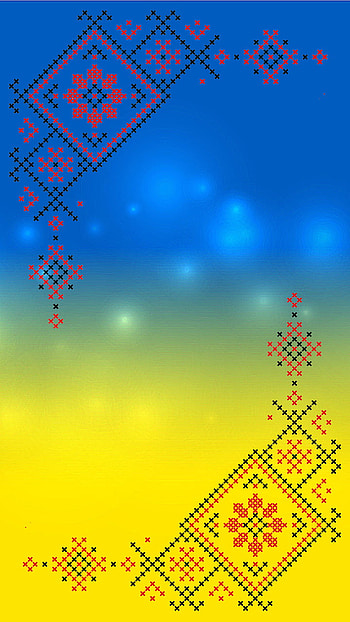 Ukraine embroidery, flag, standwithukraine, blue, peace, cross, pattern, yellow HD phone wallpaper