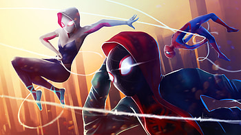 Spider Verse Superheroes, spiderman-into-the-spider-verse, spiderman, movies, superheroes, artwork, artist, digital-art HD wallpaper
