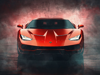 Sports car, Lamborghini, art HD wallpaper