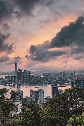 Cities, Sea, Architecture, City, Building, Skyscrapers, Hong Kong, Hong Kong S.a.r HD phone wallpaper