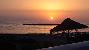 Tenerife sunset , Breathtaking backgrounds, Captivating views, Golden hour beauty HD wallpaper