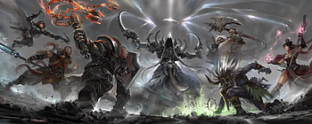 Dual monitor Diablo , background, Diablo Dual Screen HD wallpaper