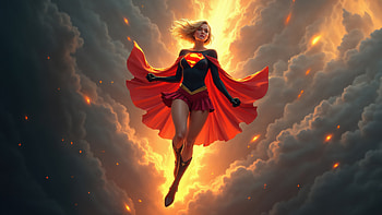 Supergirl The Unstoppable Force, supergirl, superheroes, artwork, digital-art, ai HD wallpaper