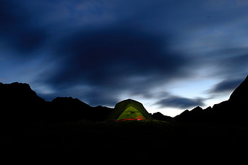 Mountains, Night, Dark, Tent, Camping, Campsite HD wallpaper