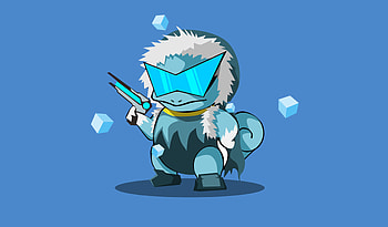 Squirtle Pokemon Minimal Character , squirtle, pokemon, anime, artist, artwork, digital-art, artstation, minimalism, minimalist HD wallpaper