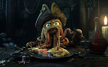 Funny, Pirats, Sushi, Pirates Of The Caribbean HD wallpaper