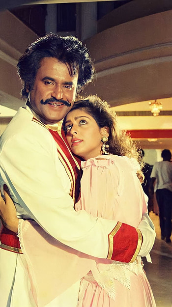 Basha, tamil movie, rajinikanth, nagma HD phone wallpaper
