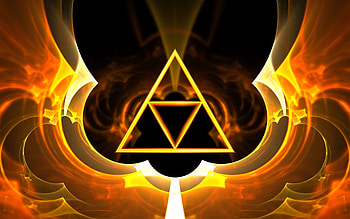 Abstract, Glow, Symbol, Geometric, Triangle HD wallpaper